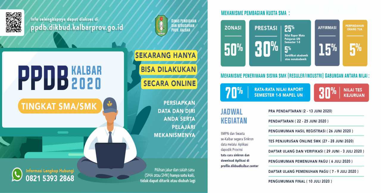 Info PPDB 2020 Dinas Pendidikan dan Kebudayaan Provinsi Kalimantan Barat